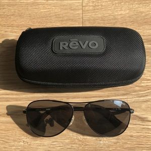 Revo Relay Polarized Aviator Sunglasses